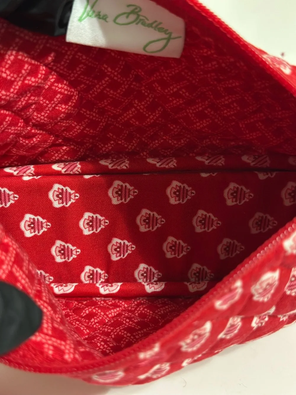 Vera Bradley small quilted crossbody bag in the retired Nantucket Red pattern